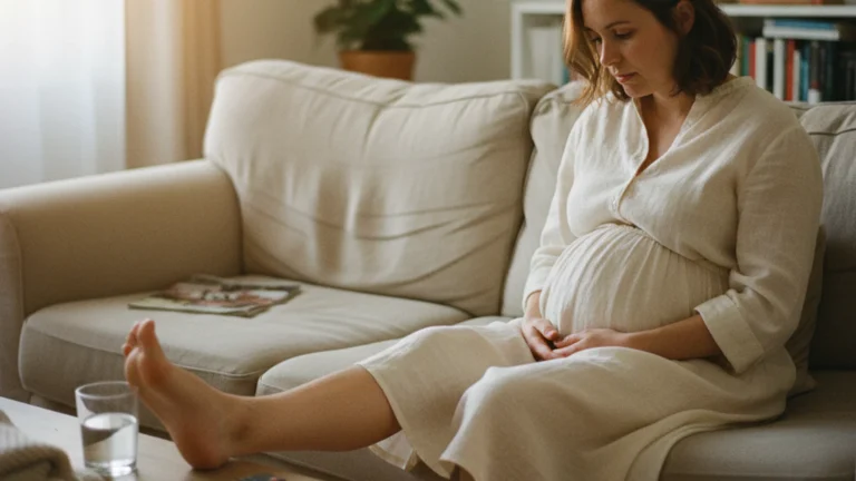 Œdèmes grossesse : pieds gonflés, causes et solutions
